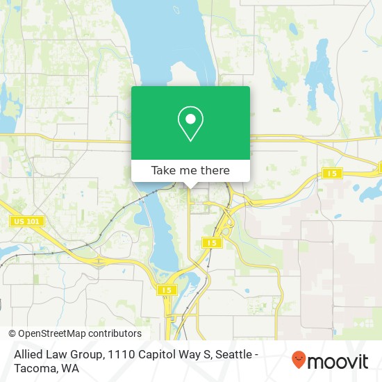 Allied Law Group, 1110 Capitol Way S map