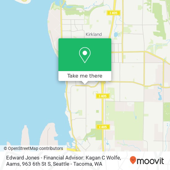 Mapa de Edward Jones - Financial Advisor: Kagan C Wolfe, Aams, 963 6th St S