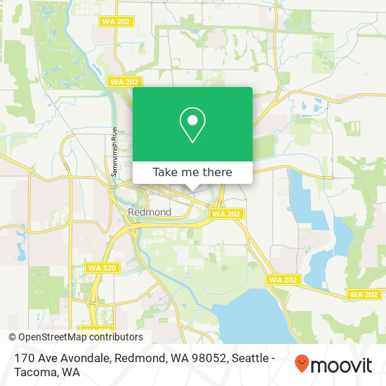 170 Ave Avondale, Redmond, WA 98052 map