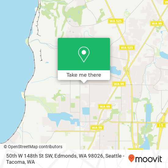 Mapa de 50th W 148th St SW, Edmonds, WA 98026