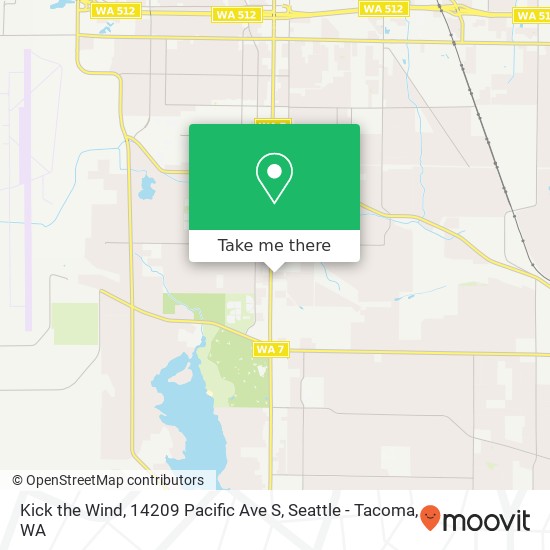 Mapa de Kick the Wind, 14209 Pacific Ave S