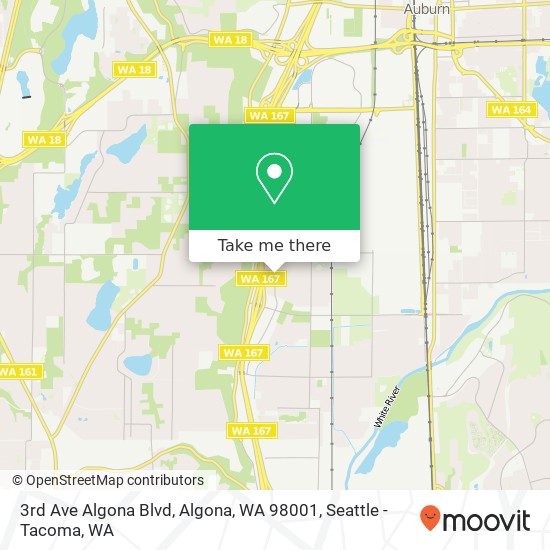 3rd Ave Algona Blvd, Algona, WA 98001 map