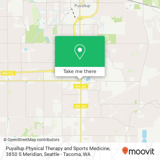 Puyallup Physical Therapy and Sports Medicine, 3850 S Meridian map