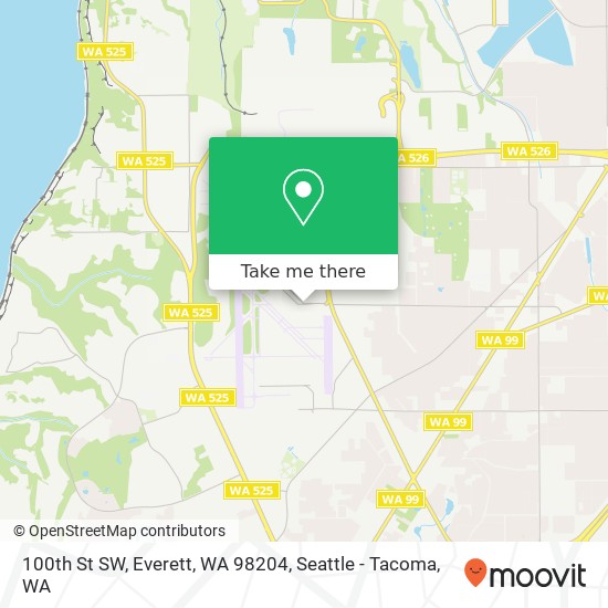 100th St SW, Everett, WA 98204 map