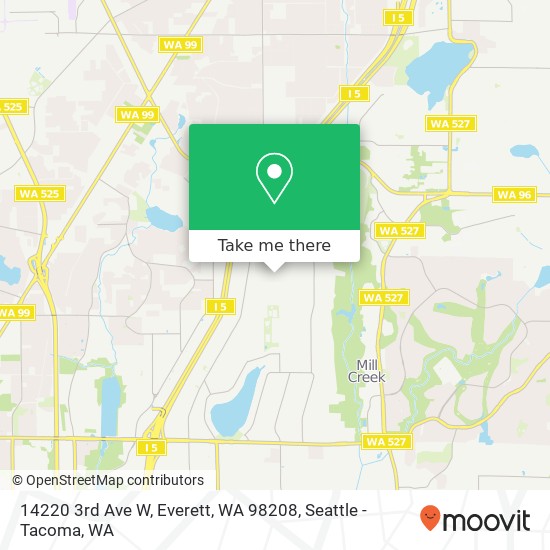 Mapa de 14220 3rd Ave W, Everett, WA 98208