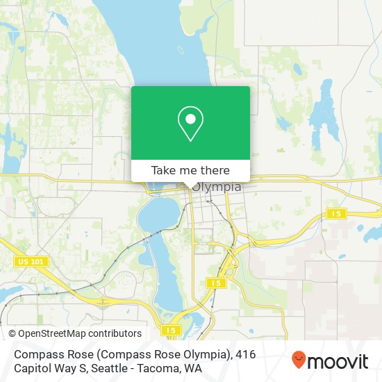 Mapa de Compass Rose (Compass Rose Olympia), 416 Capitol Way S