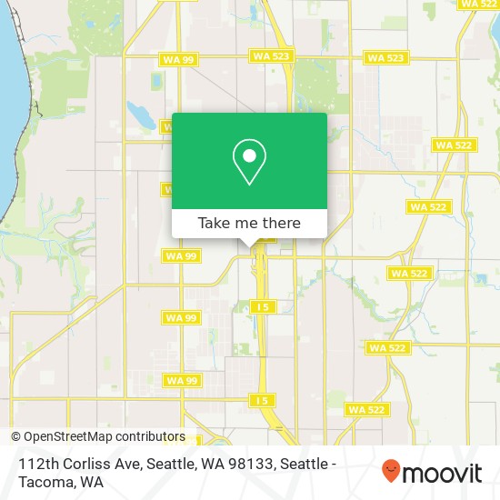 112th Corliss Ave, Seattle, WA 98133 map