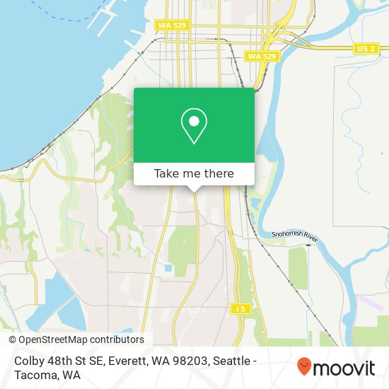 Colby 48th St SE, Everett, WA 98203 map