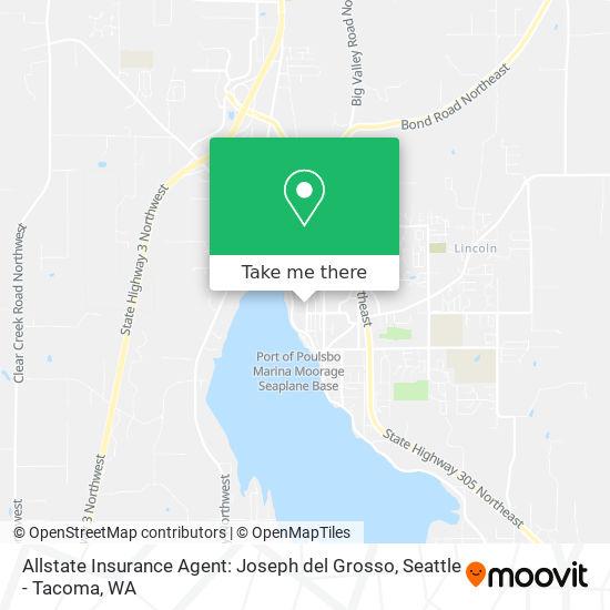 Allstate Insurance Agent: Joseph del Grosso map