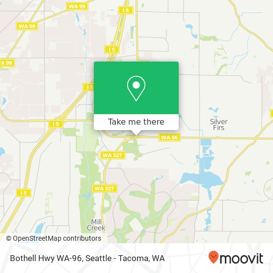 Bothell Hwy WA-96 map