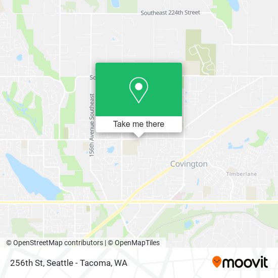 Mapa de 256th St, Covington, WA 98042