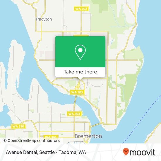 Avenue Dental map