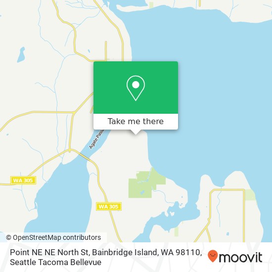 Mapa de Point NE NE North St, Bainbridge Island, WA 98110