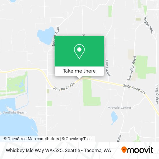 Mapa de Whidbey Isle Way WA-525