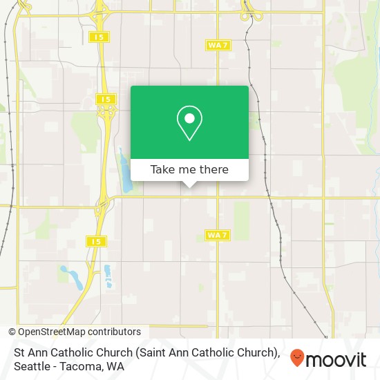 St Ann Catholic Church map