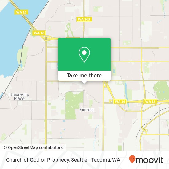 Church of God of Prophecy map