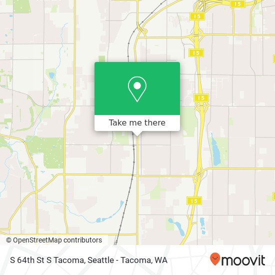 Mapa de S 64th St S Tacoma