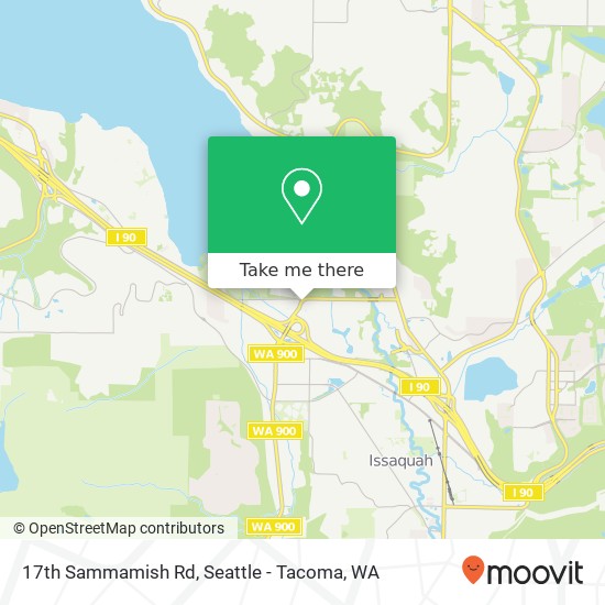 Mapa de 17th Sammamish Rd