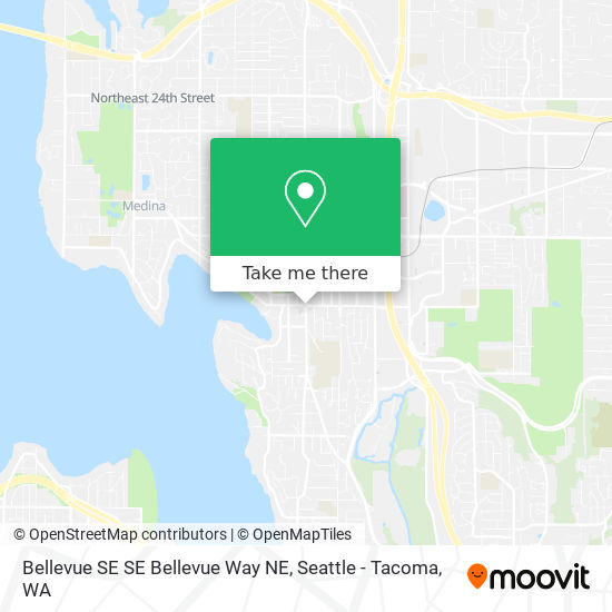 Mapa de Bellevue SE SE Bellevue Way NE