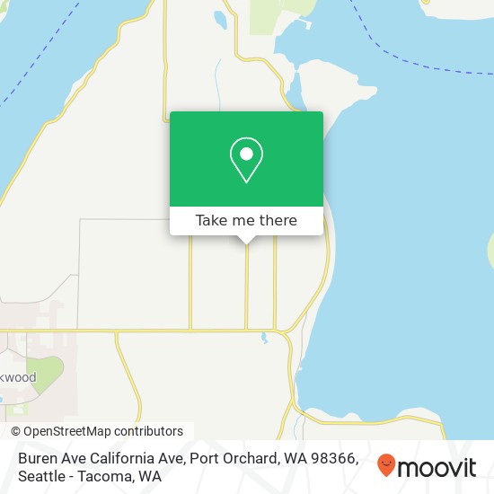 Buren Ave California Ave, Port Orchard, WA 98366 map