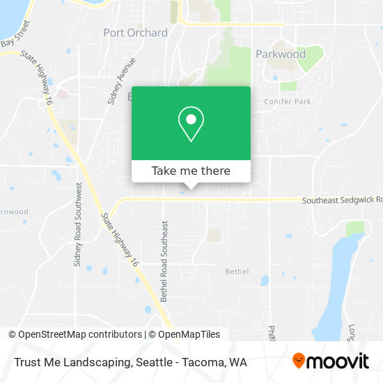 Trust Me Landscaping map
