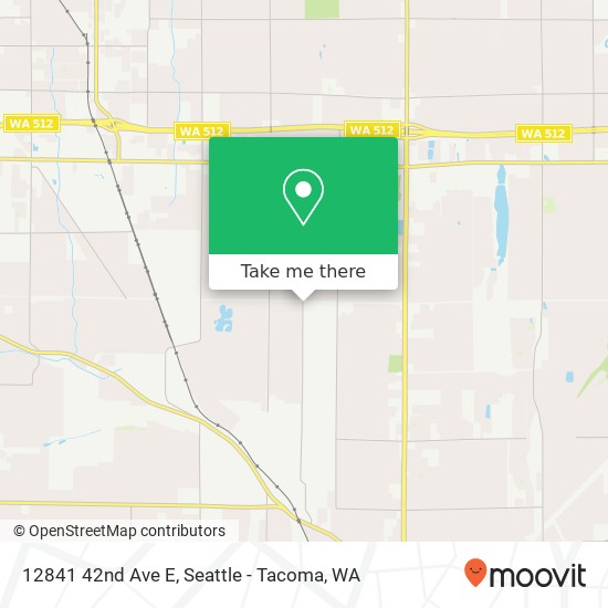 Mapa de 12841 42nd Ave E, Tacoma, WA 98446
