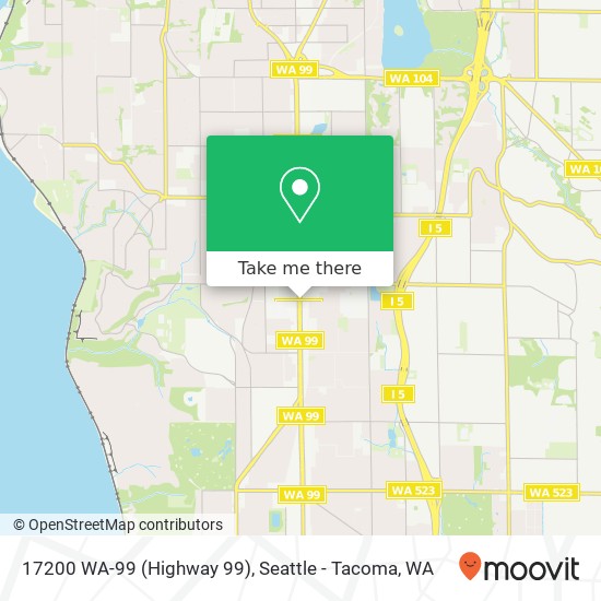 Mapa de 17200 WA-99 (Highway 99)