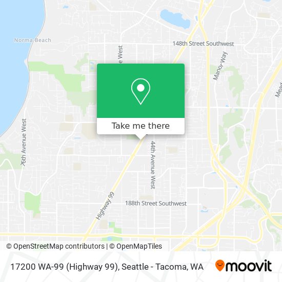 Mapa de 17200 WA-99 (Highway 99)