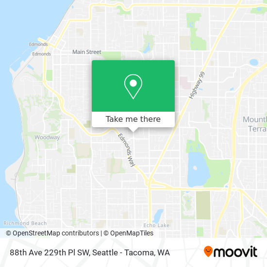 Mapa de 88th Ave 229th Pl SW