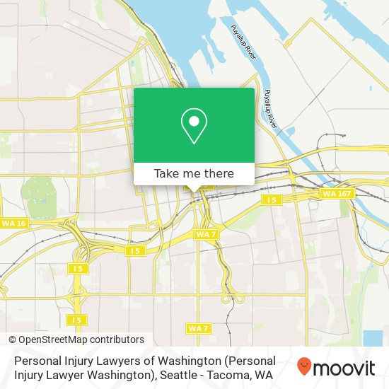 Mapa de Personal Injury Lawyers of Washington (Personal Injury Lawyer Washington)