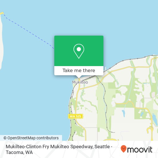 Mukilteo-Clinton Fry Mukilteo Speedway map