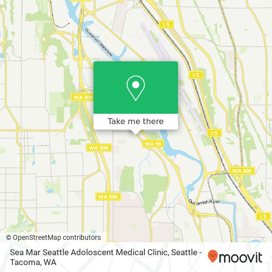 Mapa de Sea Mar Seattle Adoloscent Medical Clinic