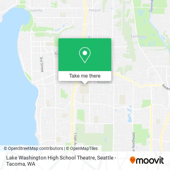 Mapa de Lake Washington High School Theatre
