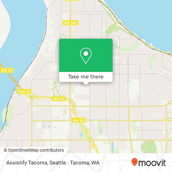 Assistify Tacoma map