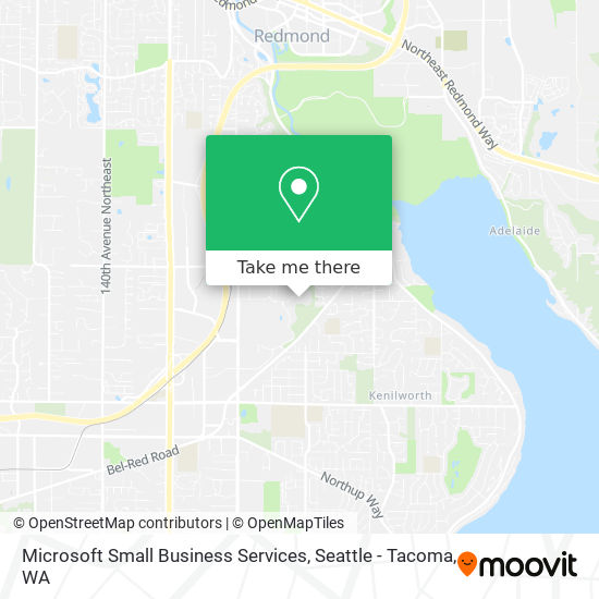 Microsoft Small Business Services map