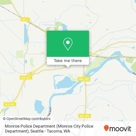 Monroe Police Department map