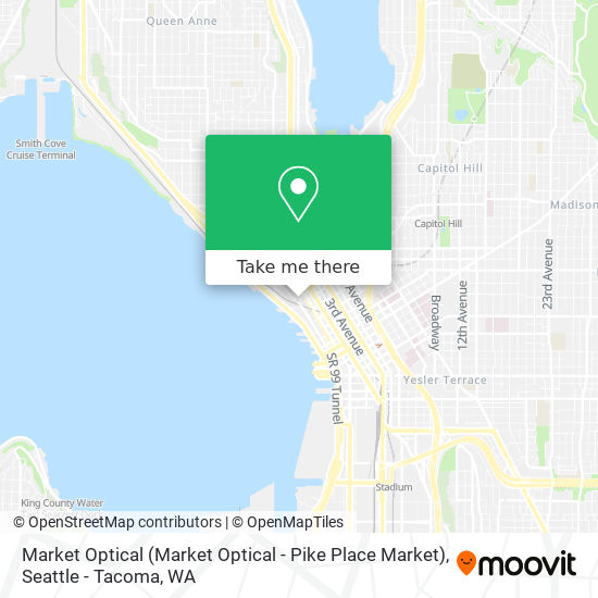Mapa de Market Optical (Market Optical - Pike Place Market)