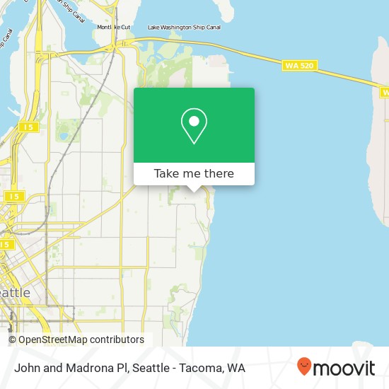 John and Madrona Pl map