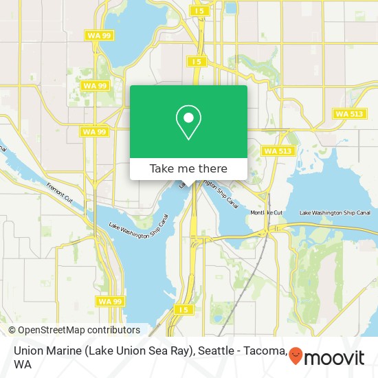 Mapa de Union Marine (Lake Union Sea Ray)