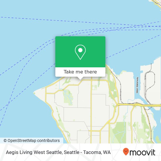 Mapa de Aegis Living West Seattle