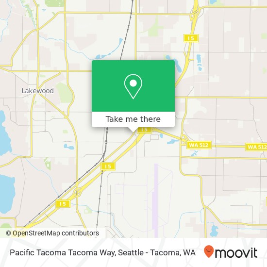 Mapa de Pacific Tacoma Tacoma Way