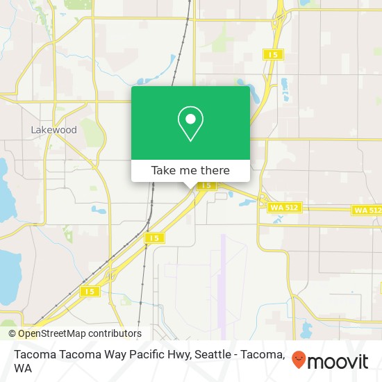 Tacoma Tacoma Way Pacific Hwy map
