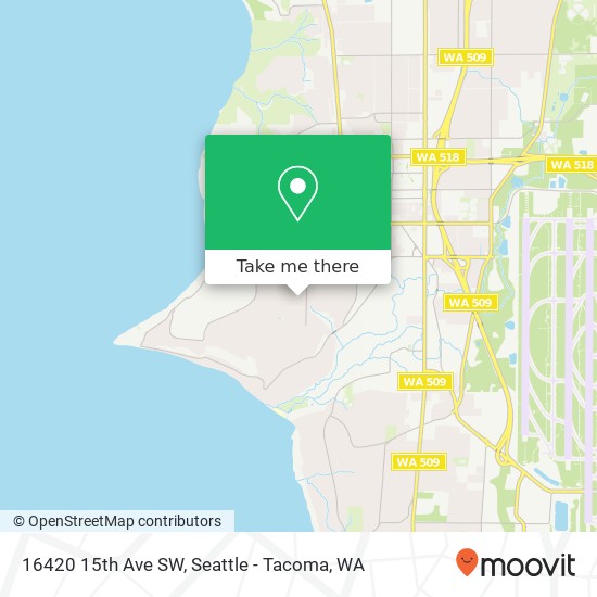 16420 15th Ave SW map