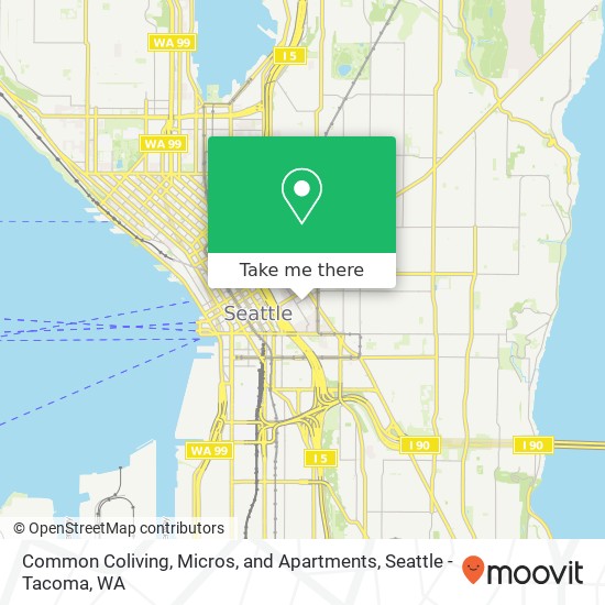 Common Coliving, Micros, and Apartments map