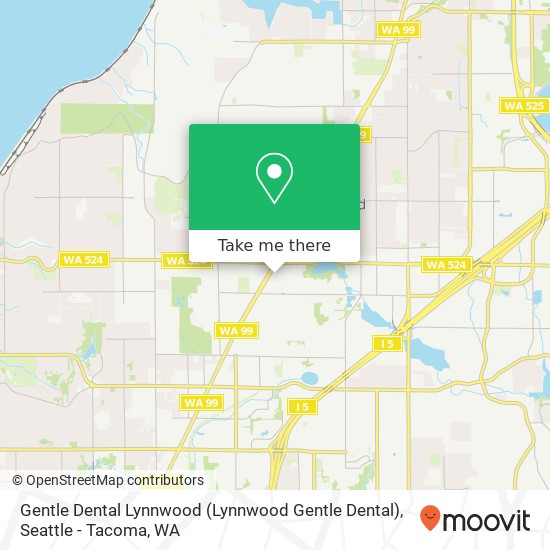 Mapa de Gentle Dental Lynnwood