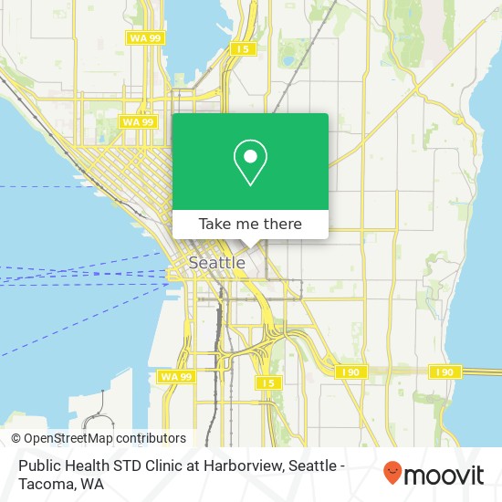 Mapa de Public Health STD Clinic at Harborview