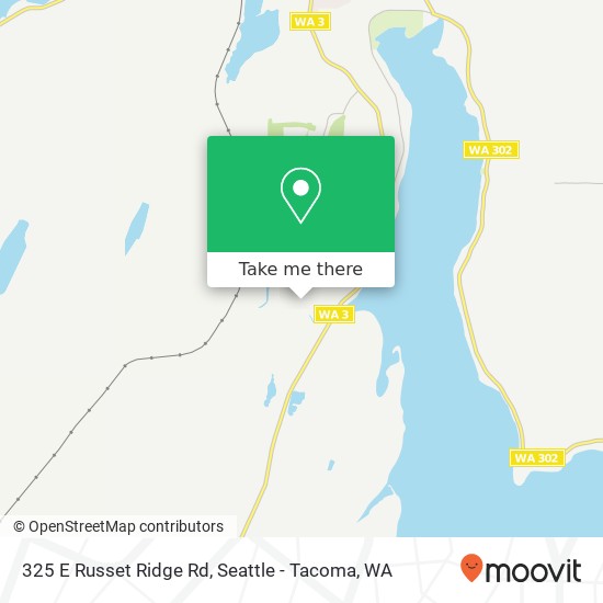 Mapa de 325 E Russet Ridge Rd