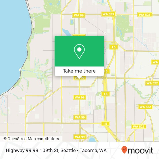 Highway 99 99 109th St map