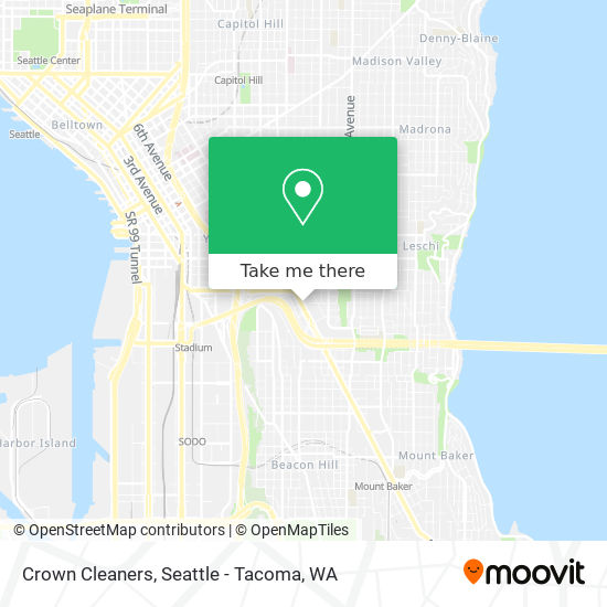 Crown Cleaners map