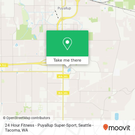 24 Hour Fitness - Puyallup Super-Sport map